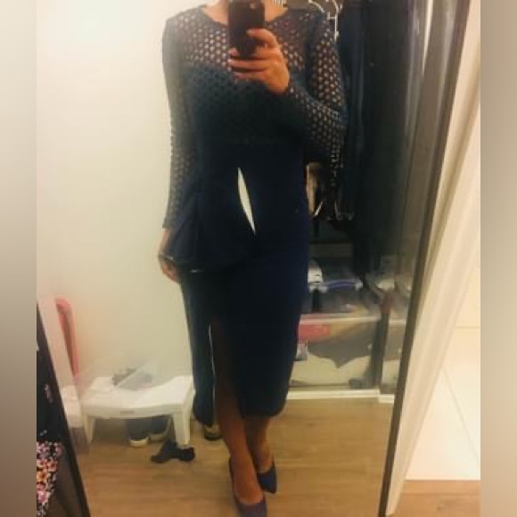 Self-Portrait Cutwork Ruffle Dress - Picture 7 of 8